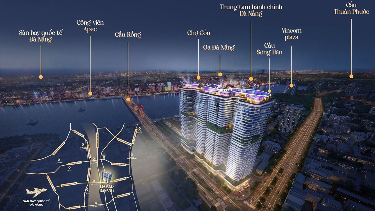 Vị trí dự án The Legend City Đà Nẵng